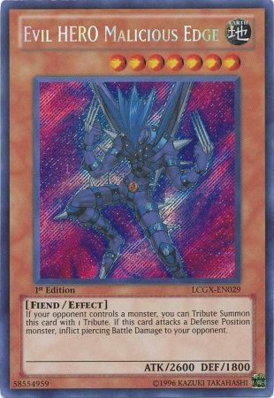 Evil HERO Malicious Edge [LCGX-EN029] Secret Rare | GnG Games