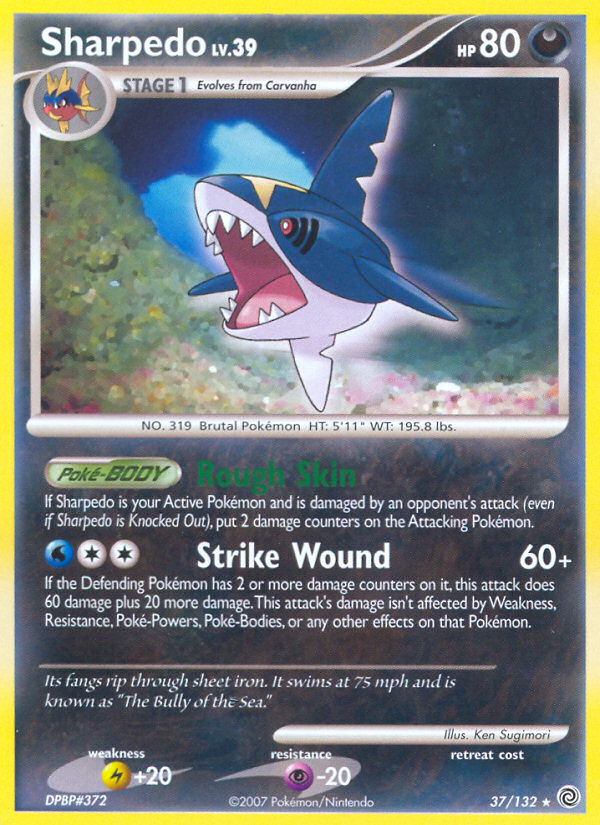 Sharpedo (37/132) [Diamond & Pearl: Secret Wonders] | GnG Games