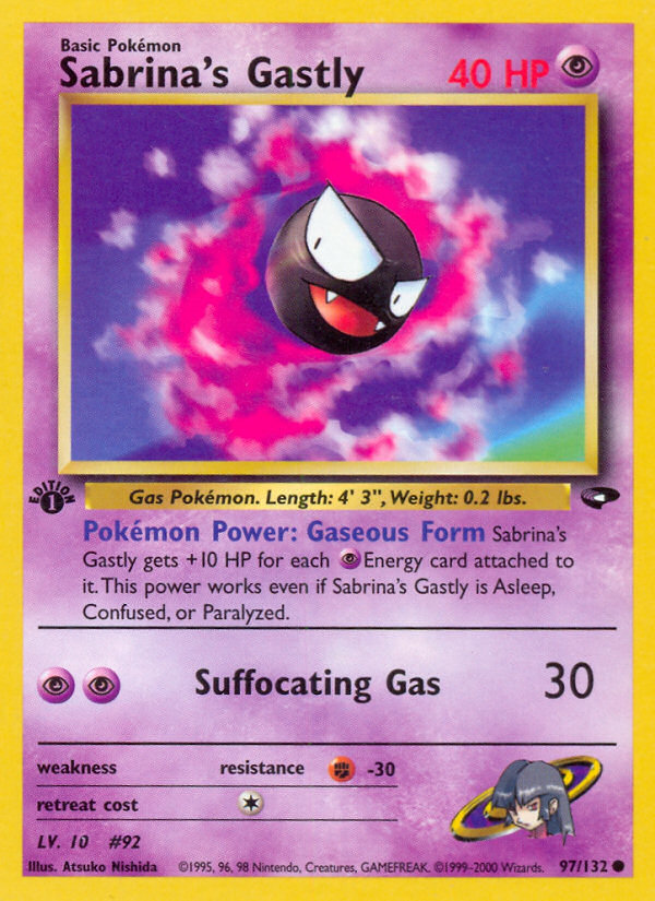Sabrina's Gastly (97/132) [Gym Challenge 1st Edition] | GnG Games