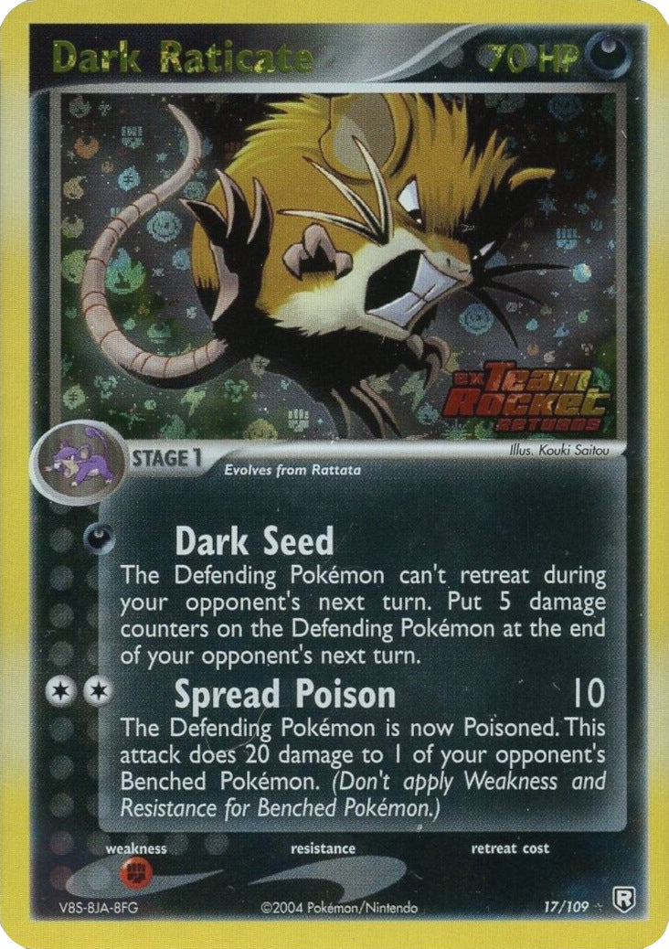 Dark Raticate (17/109) (Stamped) [EX: Team Rocket Returns] | GnG Games