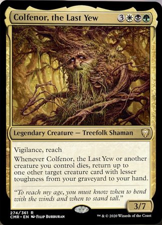 Colfenor, the Last Yew [Commander Legends] | GnG Games