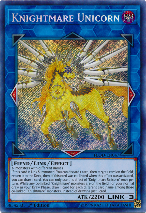 Knightmare Unicorn [FLOD-EN047] Secret Rare | GnG Games