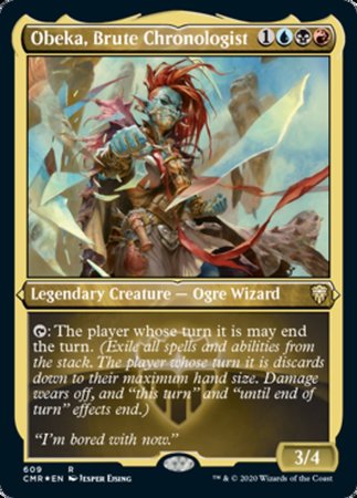 Obeka, Brute Chronologist (Foil Etched) [Commander Legends] | GnG Games