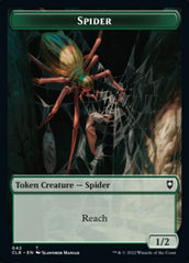 Spider // Human Double-sided Token [Commander Legends: Battle for Baldur's Gate Tokens] | GnG Games