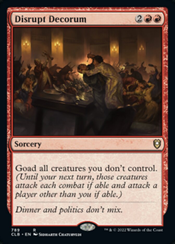 Disrupt Decorum [Commander Legends: Battle for Baldur's Gate] | GnG Games