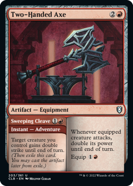 Two-Handed Axe // Sweeping Cleave [Commander Legends: Battle for Baldur's Gate] | GnG Games