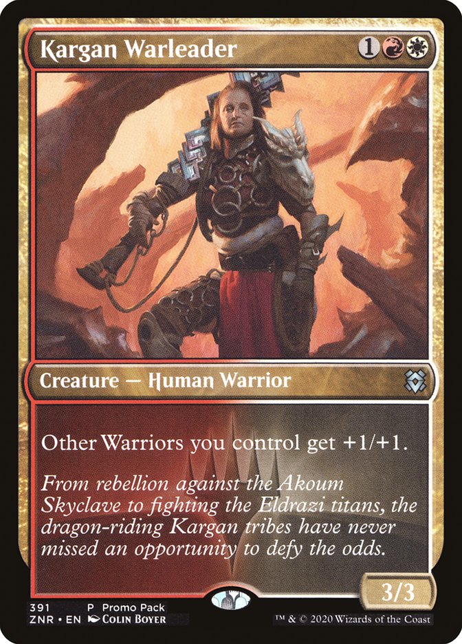 Kargan Warleader (Promo Pack) [Zendikar Rising Promos] | GnG Games