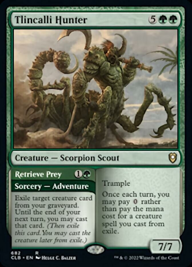 Tlincalli Hunter // Retrieve Prey [Commander Legends: Battle for Baldur's Gate] | GnG Games