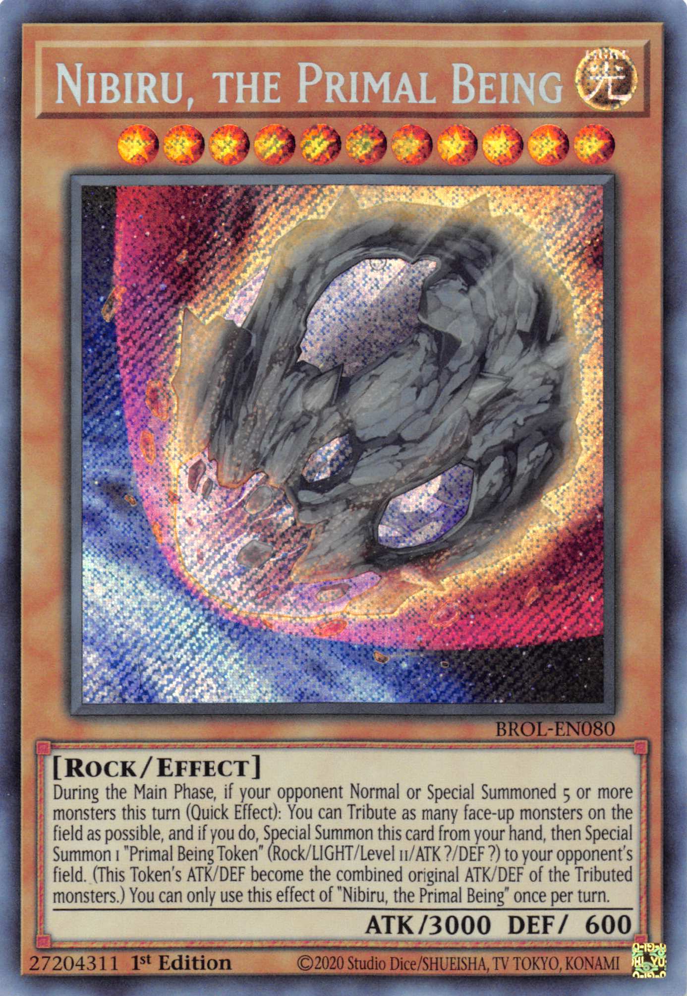 Nibiru, the Primal Being [BROL-EN080] Secret Rare | GnG Games