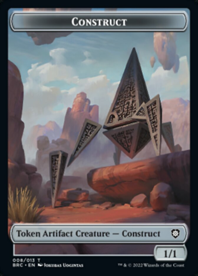 Construct (008) // Phyrexian Myr Double-Sided Token [The Brothers' War Commander Tokens] | GnG Games