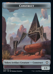 Construct (008) // Phyrexian Myr Double-Sided Token [The Brothers' War Commander Tokens] | GnG Games