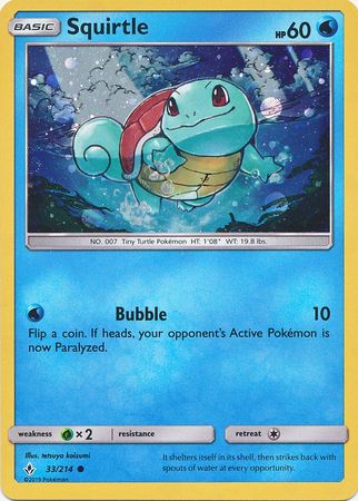 Squirtle (33/214) (Premium Collection Promo) [Sun & Moon: Unbroken Bonds] | GnG Games