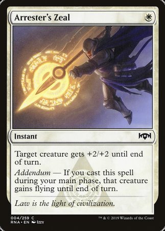 Arrester's Zeal [Ravnica Allegiance] | GnG Games