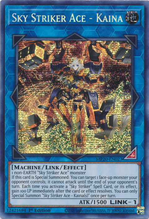 Sky Striker Ace - Kaina [MP20-EN023] Prismatic Secret Rare | GnG Games