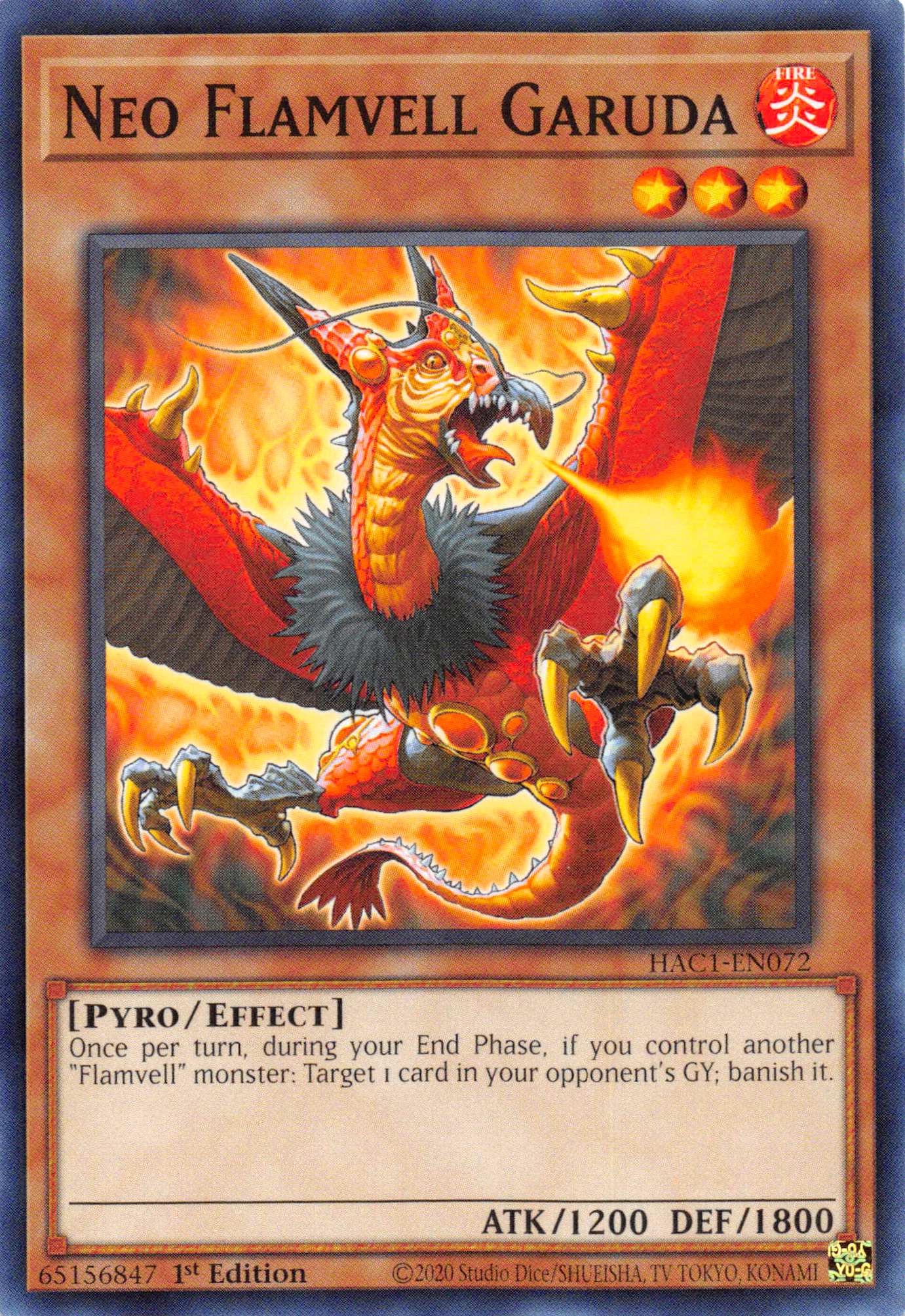 Neo Flamvell Garuda (Duel Terminal) [HAC1-EN072] Parallel Rare | GnG Games