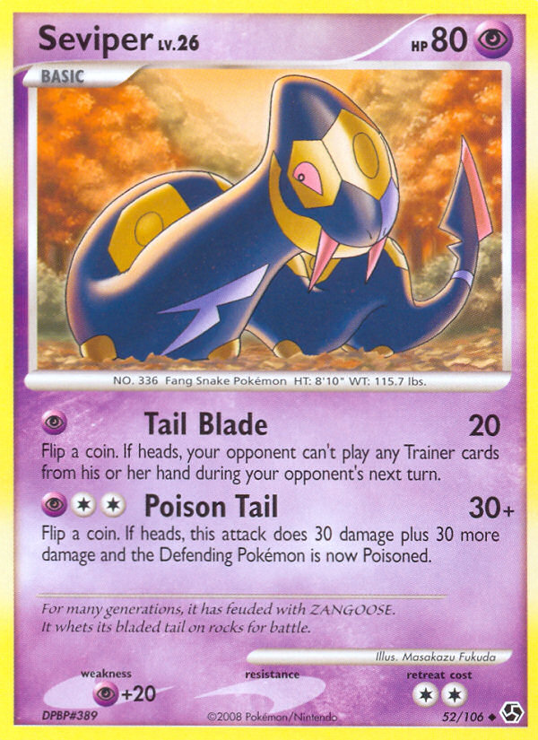 Seviper (52/106) [Diamond & Pearl: Great Encounters] | GnG Games