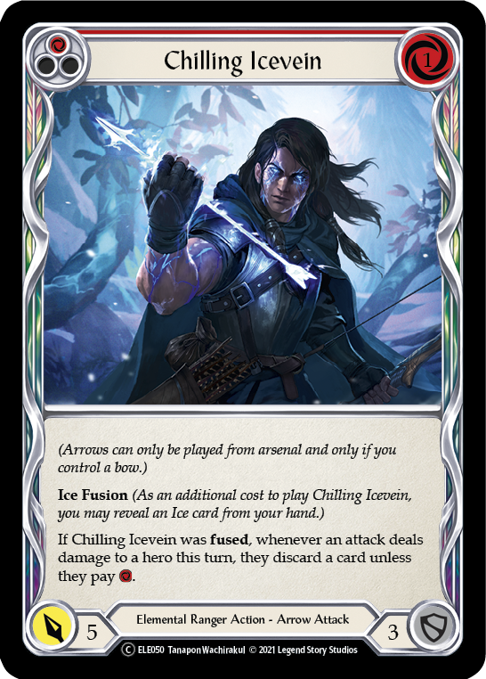 Chilling Icevein (Red) [U-ELE050] Unlimited Rainbow Foil | GnG Games