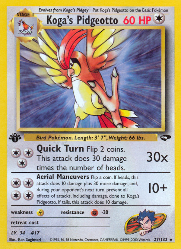 Koga's Pidgeotto (27/132) [Gym Challenge 1st Edition] | GnG Games