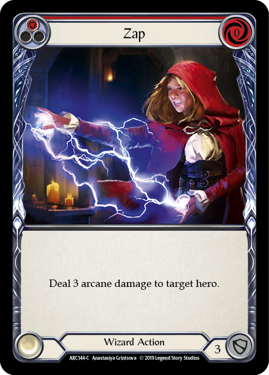 Zap (Red) [ARC144-C] 1st Edition Rainbow Foil | GnG Games