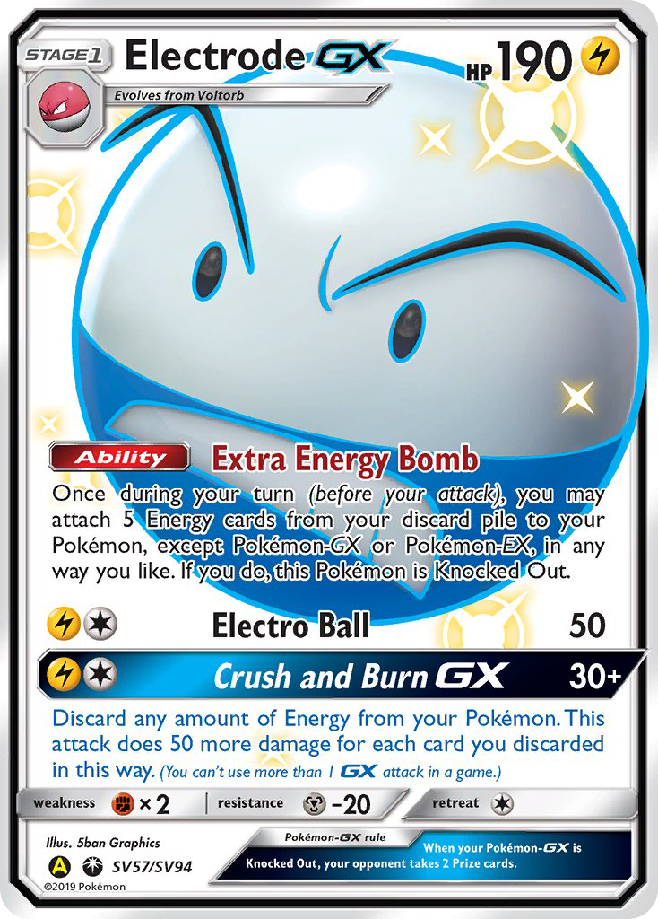 Electrode GX (SV57/SV94) [Sun & Moon: Hidden Fates - Shiny Vault] | GnG Games
