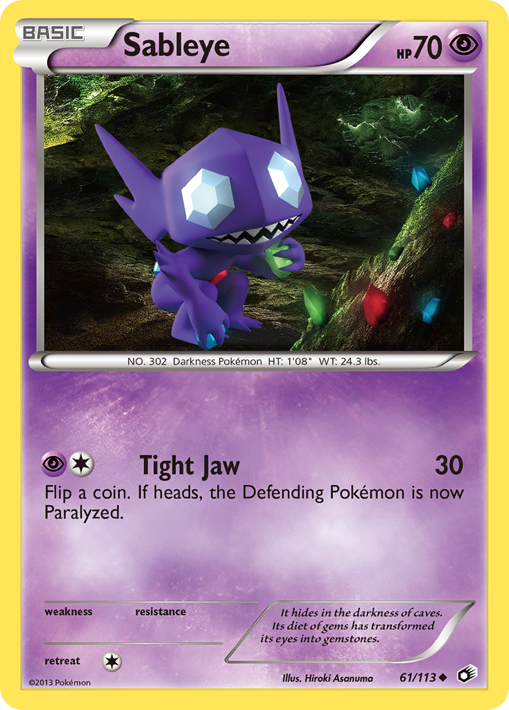 Sableye (61/113) [Black & White: Legendary Treasures] | GnG Games