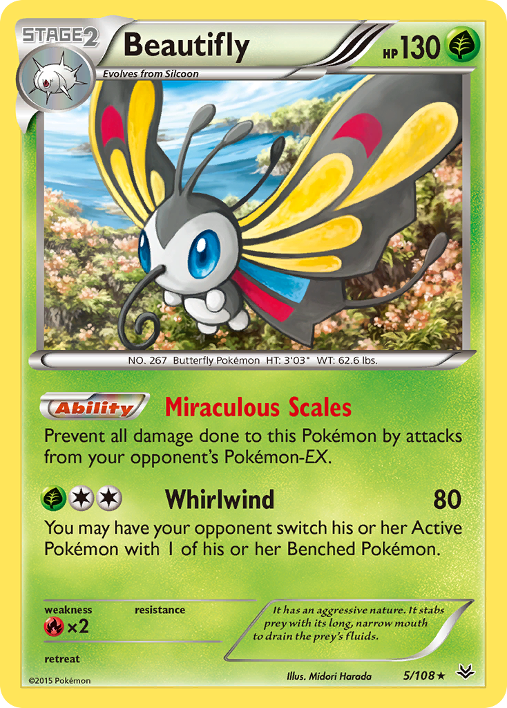 Beautifly (5/108) [XY: Roaring Skies] | GnG Games