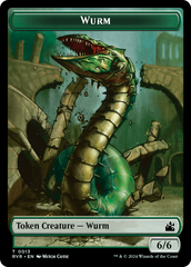 Saproling // Wurm Double-Sided Token [Ravnica Remastered Tokens] | GnG Games