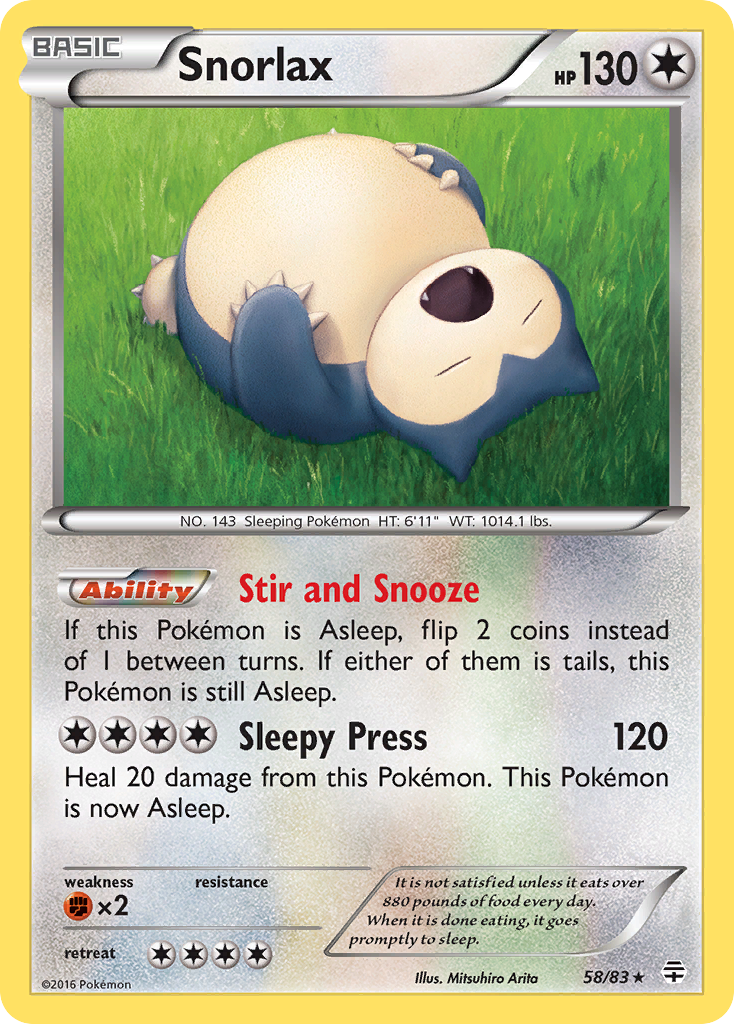 Snorlax (58/83) [XY: Generations] | GnG Games