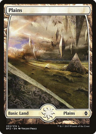 Plains (253) - Full Art [Battle for Zendikar] | GnG Games