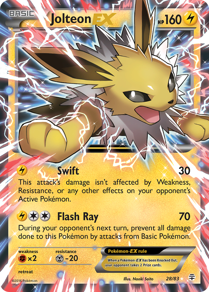 Jolteon EX (28/83) [XY: Generations] | GnG Games