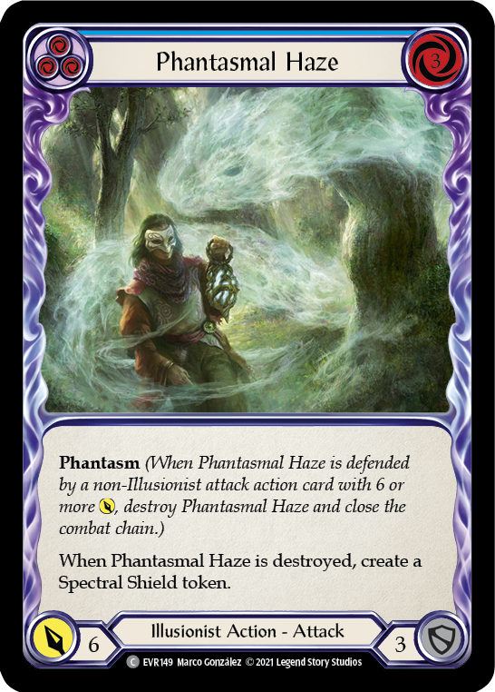 Phantasmal Haze (Blue) [EVR149] (Everfest)  1st Edition Rainbow Foil | GnG Games