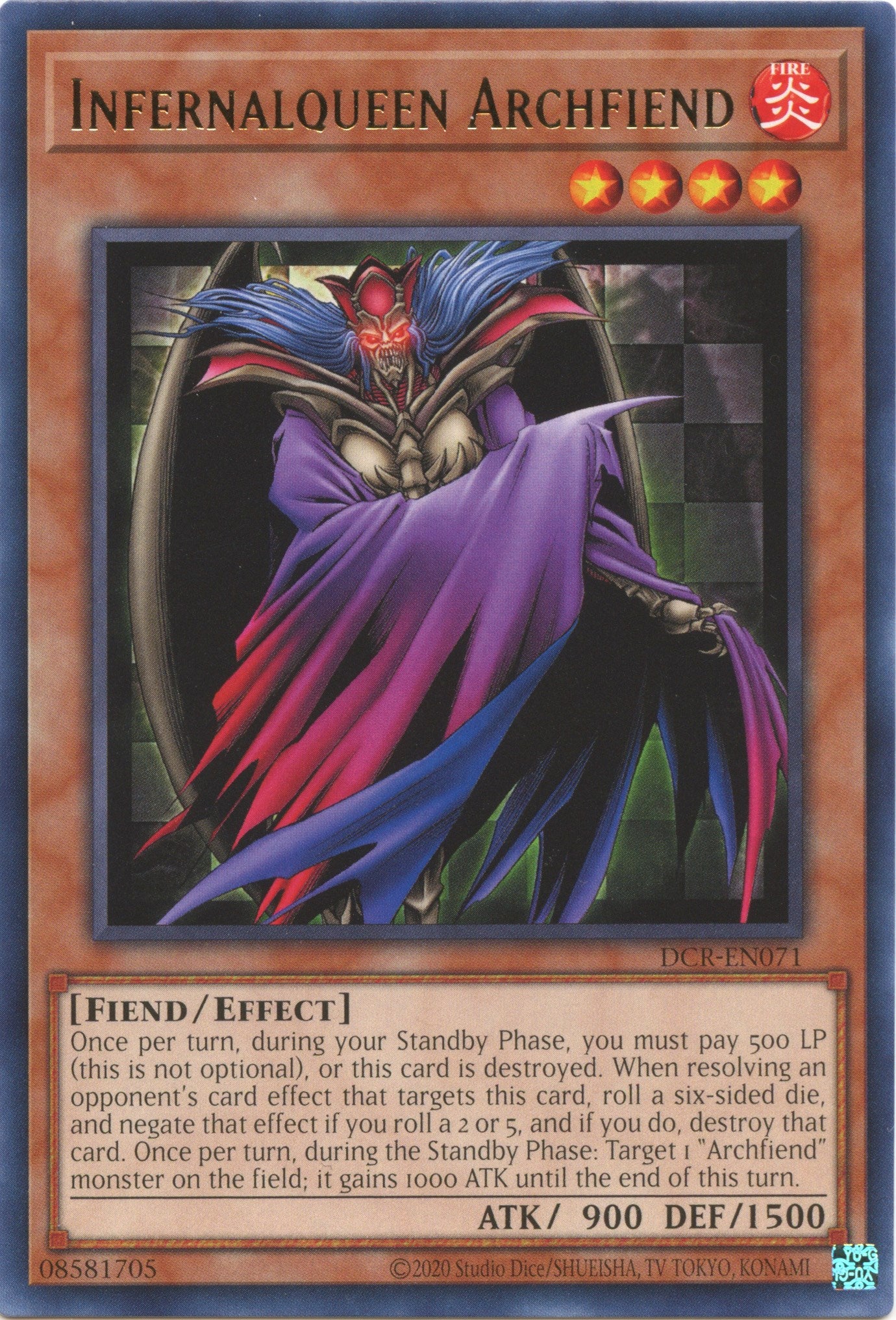 Infernalqueen Archfiend (25th Anniversary) [DCR-EN071] Rare | GnG Games