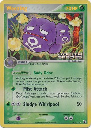 Weezing (33/113) (Stamped) [EX: Delta Species] | GnG Games