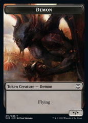 Demon // Copy Double-sided Token [Streets of New Capenna Commander Tokens] | GnG Games