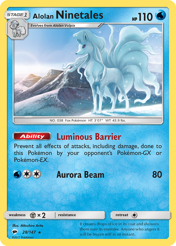 Alolan Ninetales (28/147) [Sun & Moon: Burning Shadows] | GnG Games