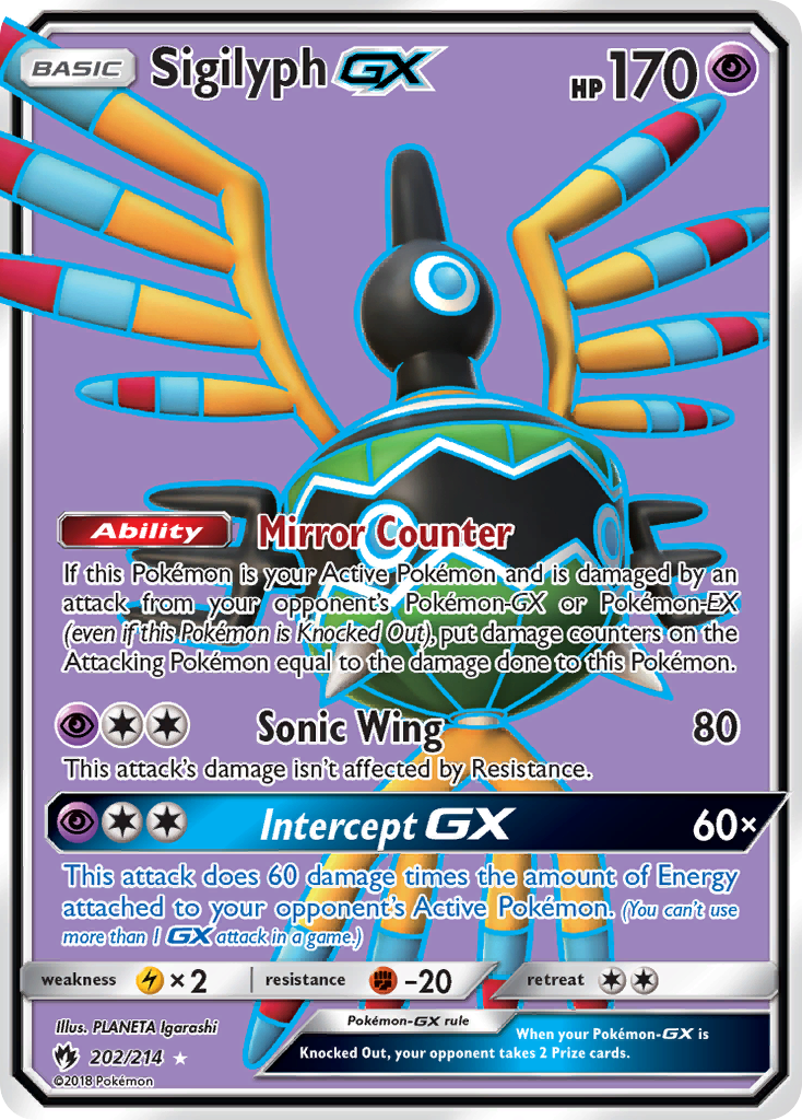 Sigilyph GX (202/214) [Sun & Moon: Lost Thunder] | GnG Games