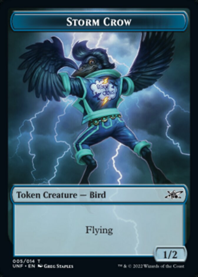 Storm Crow Token [Unfinity Tokens] | GnG Games