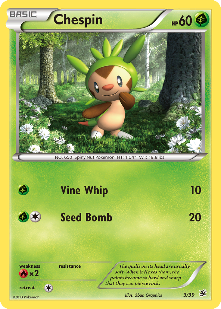 Chespin (3/39) [XY: Kalos Starter Set] | GnG Games