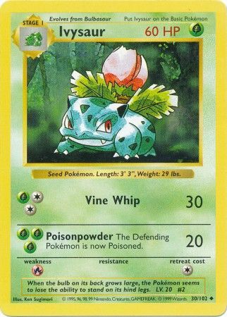 Ivysaur (30/102) [Base Set Shadowless Unlimited] | GnG Games