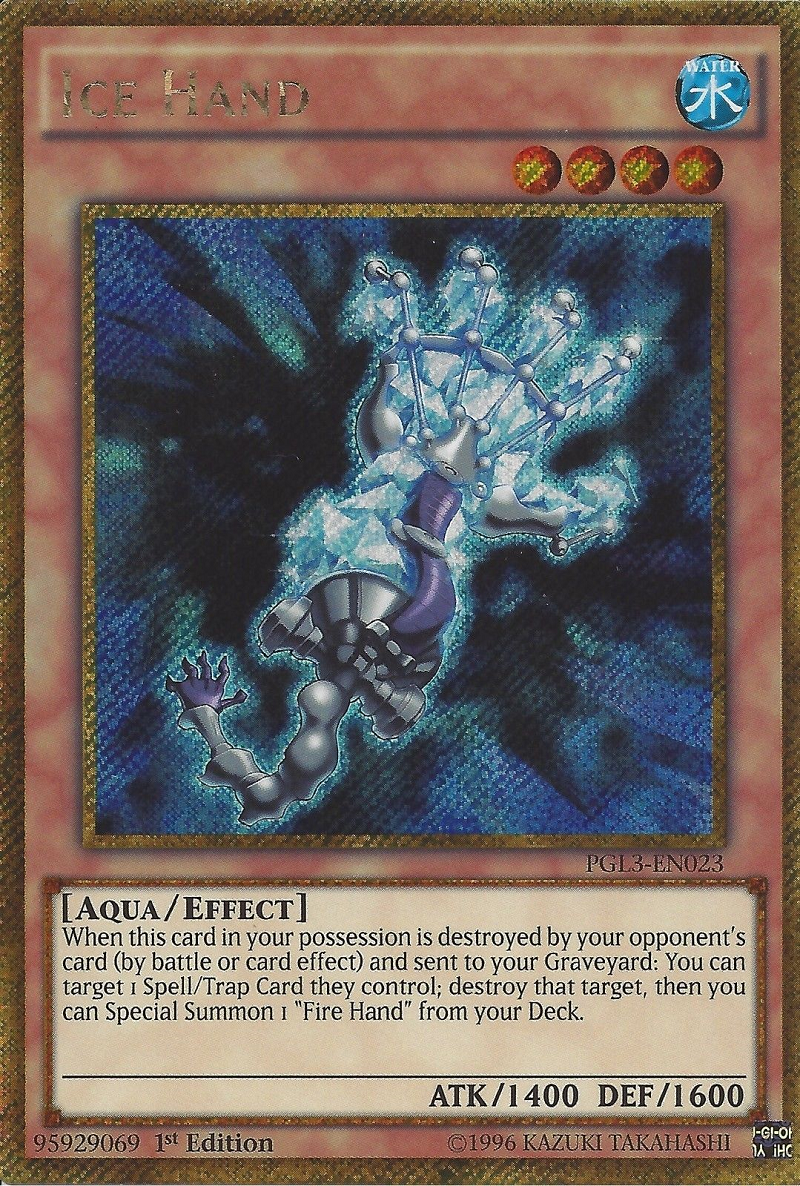 Ice Hand [PGL3-EN023] Gold Secret Rare | GnG Games