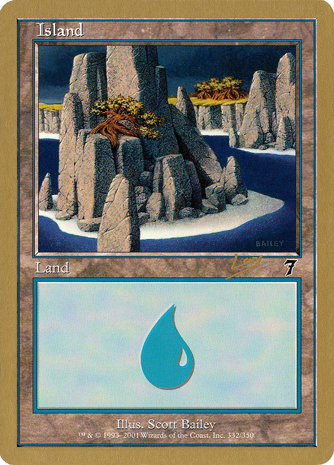 Island (rl332) (Raphael Levy) [World Championship Decks 2002] | GnG Games