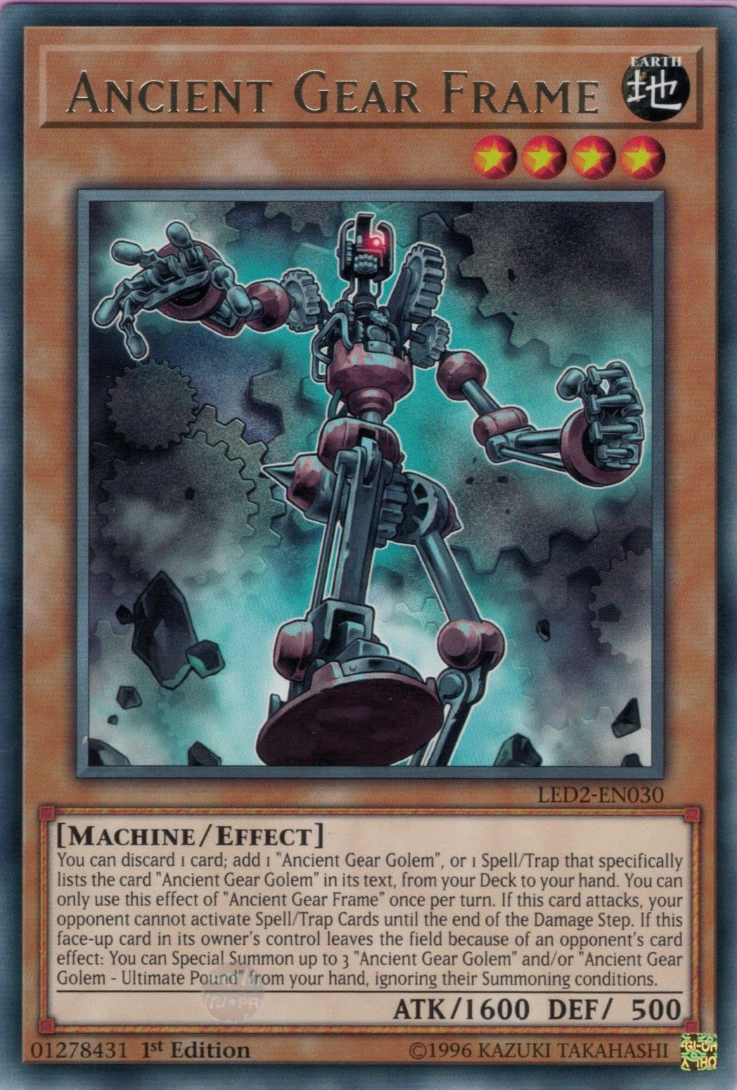 Ancient Gear Frame [LED2-EN030] Rare | GnG Games