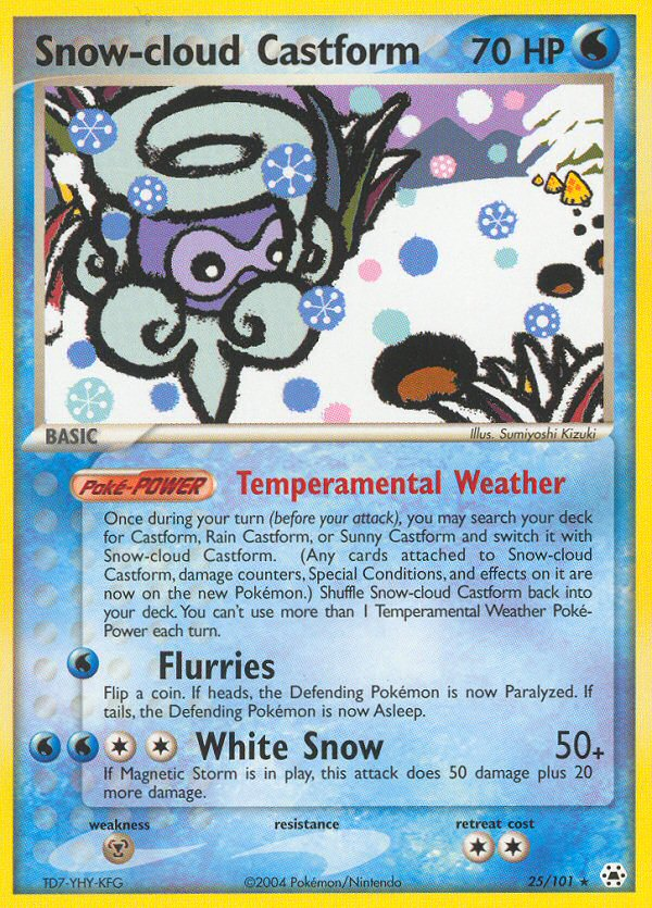 Snow-cloud Castform (25/101) [EX: Hidden Legends] | GnG Games