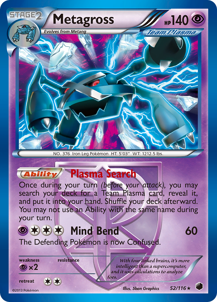 Metagross (52/116) [Black & White: Plasma Freeze] | GnG Games