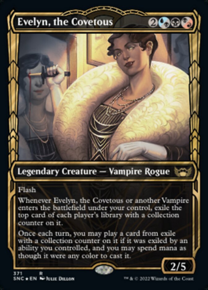 Evelyn, the Covetous (Showcase Golden Age Gilded Foil) [Streets of New Capenna] | GnG Games