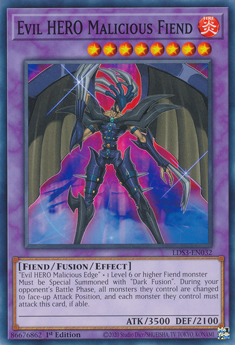 Evil HERO Malicious Fiend [LDS3-EN032] Common | GnG Games