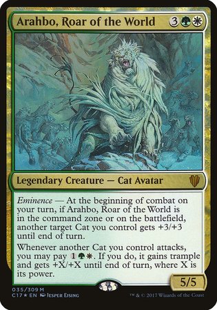 Arahbo, Roar of the World (Commander 2017) [Commander 2017 Oversized] | GnG Games