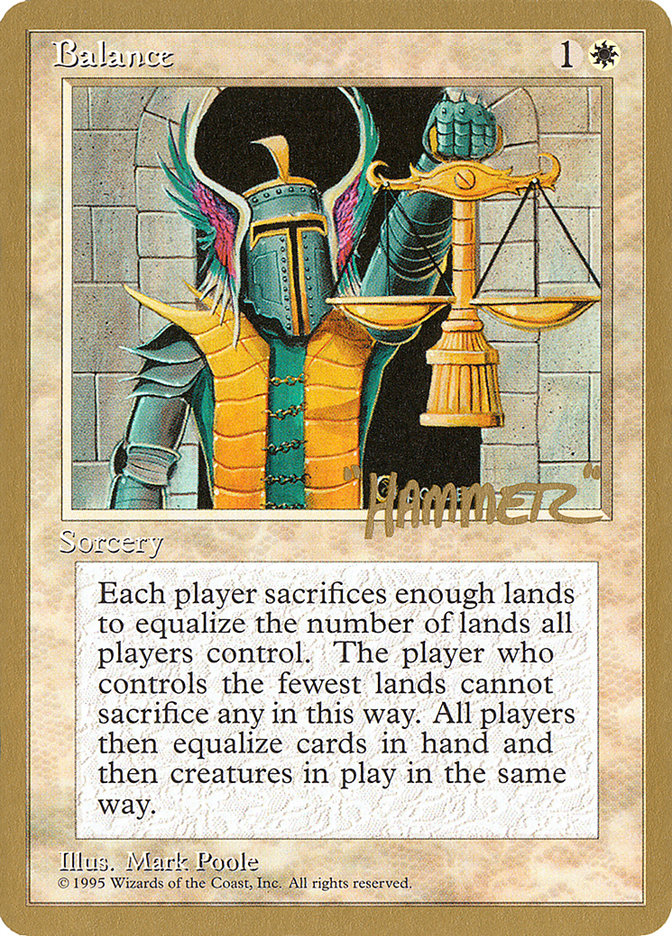 Balance (Shawn "Hammer" Regnier) [Pro Tour Collector Set] | GnG Games
