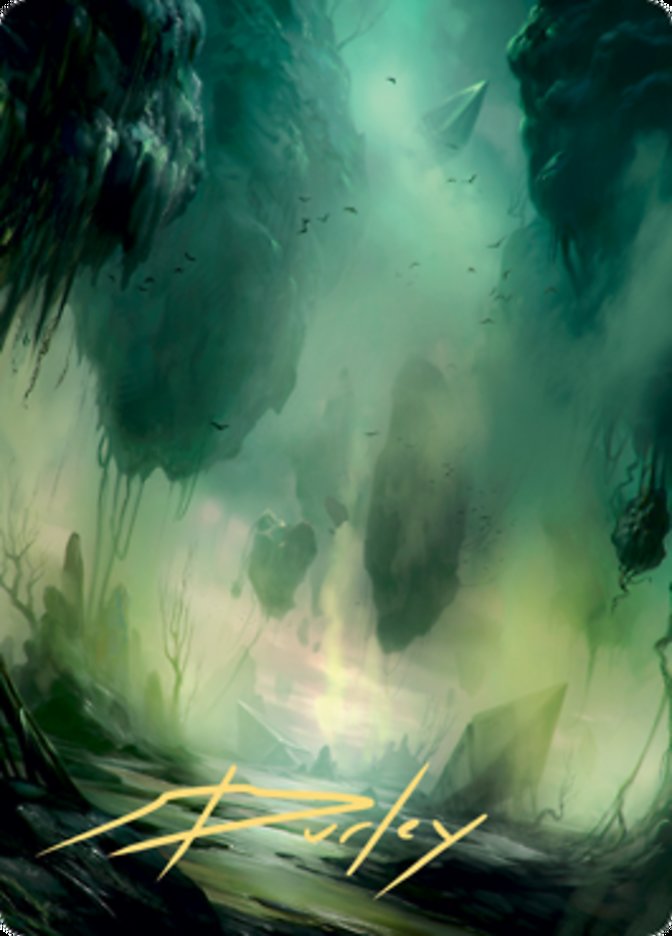 Swamp 1 Art Card (Gold-Stamped Signature) [Zendikar Rising Art Series] | GnG Games