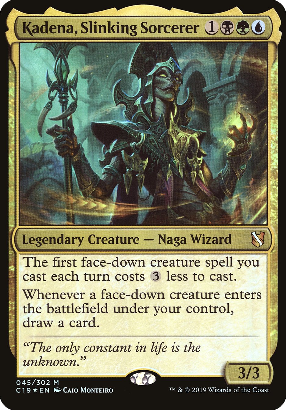 Kadena, Slinking Sorcerer (Commander 2019) [Oversize Cards] | GnG Games